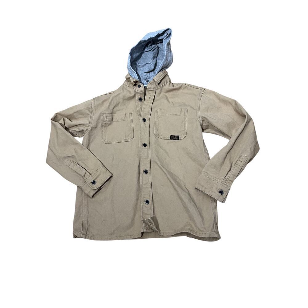 H&M New York City Youth 9-10Y U.S. 10 Hooded Jacket Khaki Removable Good